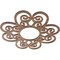 Ekena Millwork Cohen Wood Fretwork Pierced Ceiling Medallion, Walnut, 18"OD x 6 1/8"ID x 1/4"T CMWP18X18X0250COWA - alternate 5